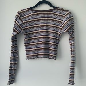 ❌SOLD❌AFENDS STRIPPED LONG-SLEEVE TOP